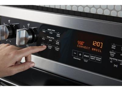 30" Maytag 6.7 Cu. Ft. Double Oven Electric Range With True Convection - YMET8800FZ