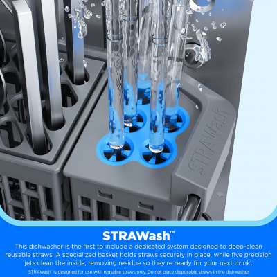 24" Midea Top Control Dishwasher with STRAWash - MDT24P6CST