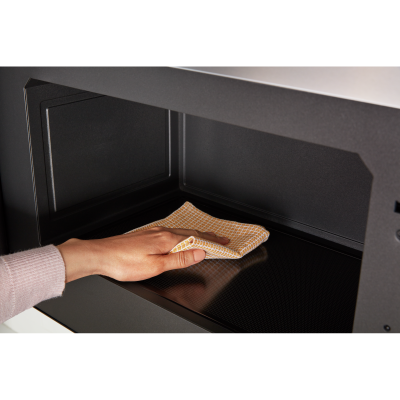 30" Whirlpool 1.1 Cu. Ft. Flush Mount Microwave with Turntable-Free Design in Black Stainless - YWMMF5930PV