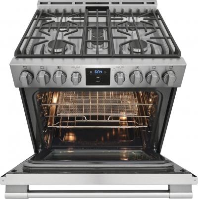 30" Frigidaire Professional 5.6 Cu. Ft. Front Control Gas Range with Air Fry - PCFG3078AF